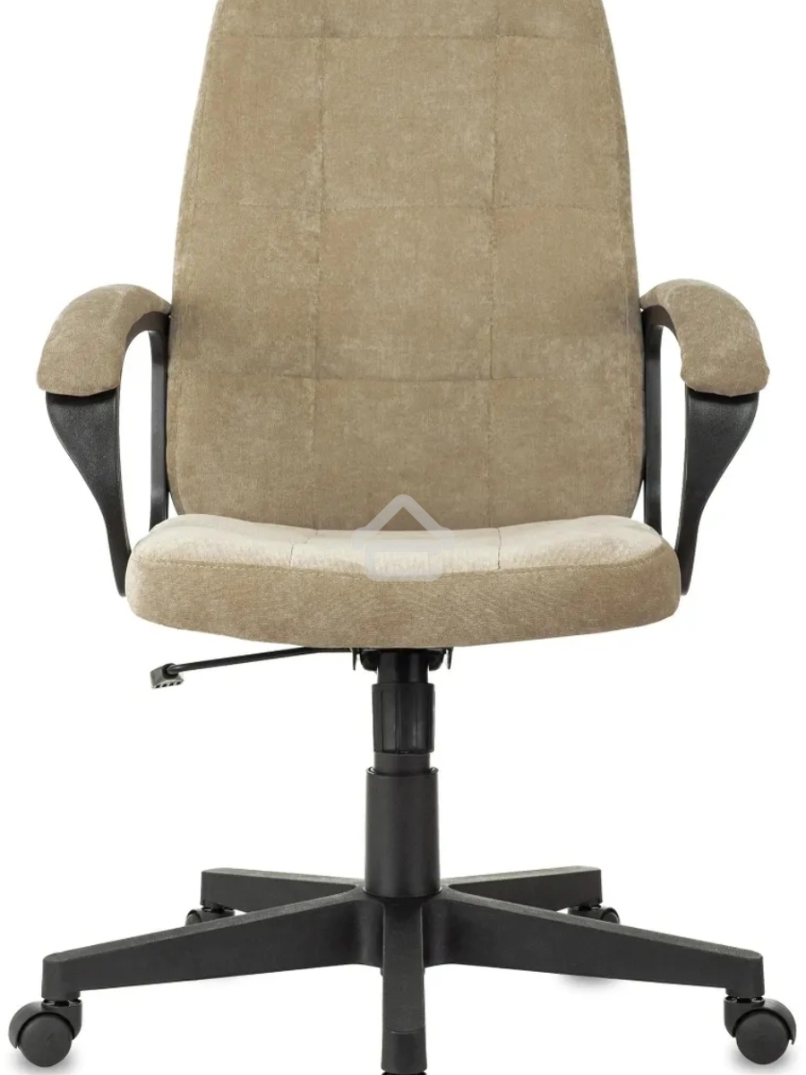 Кресло руководителя Бюрократ CH 002 Fabric Light-21 песочный, крестов. пластик