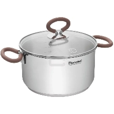 Кастрюля Rondell Etery RDS-1600 5.1л. d=24см (с крышкой) сталь
