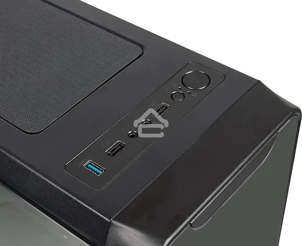 Компьютерный корпус Accord JP-X черный без БП ATX 2xUSB2.0 1xUSB3.0 bott PSU