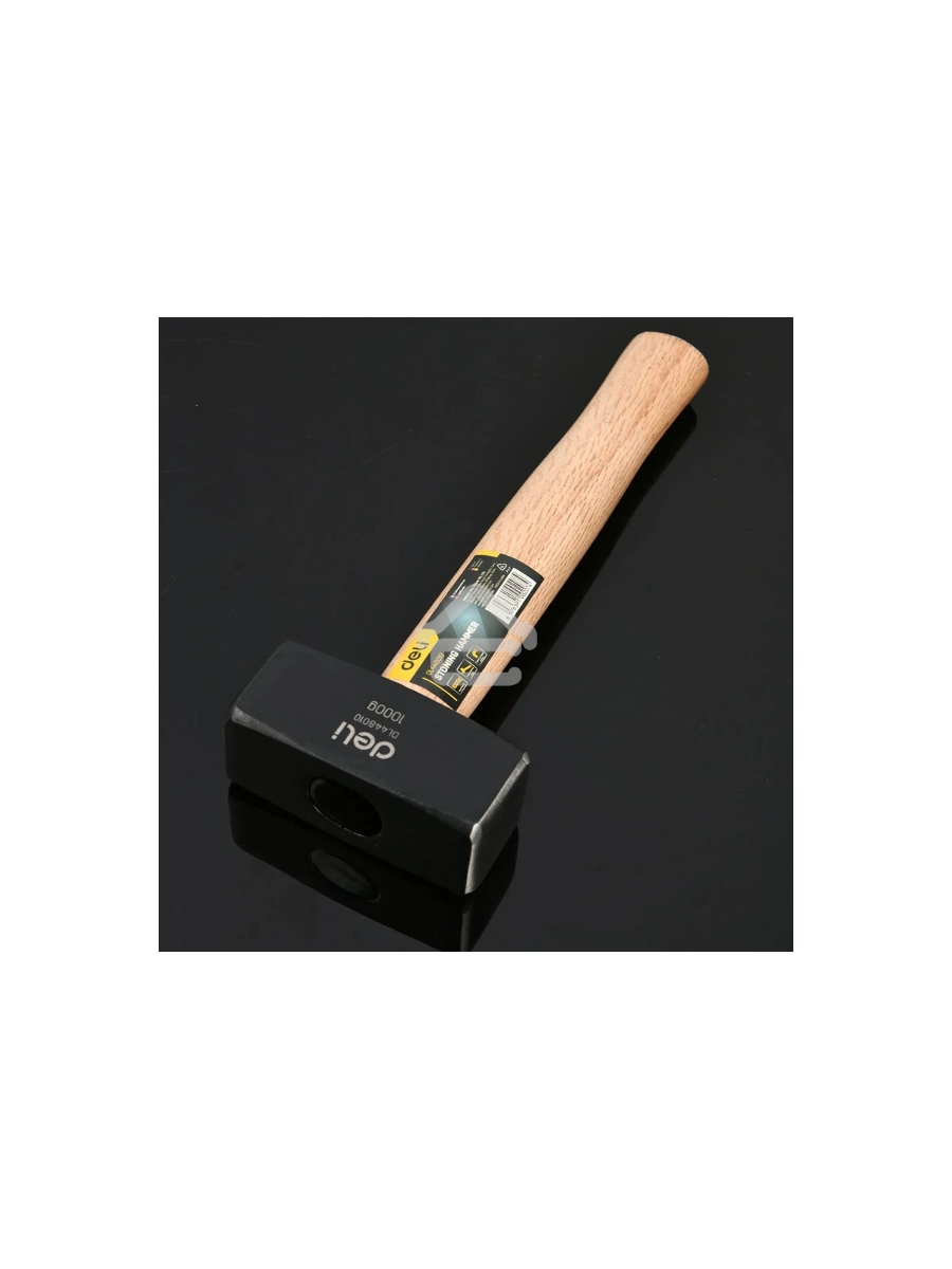 Кувалда Deli DL448010 1000 гр, деревянная рукоять