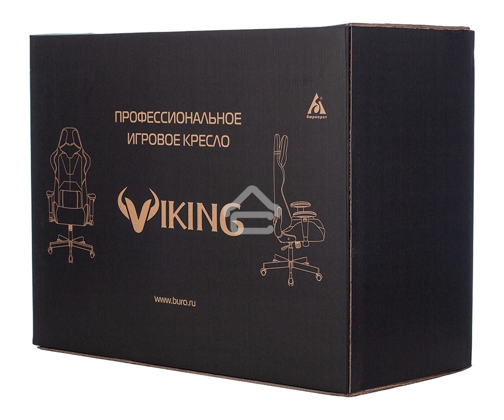 Кресло игровое Бюрократ VIKING 5 AERO BLUE черный/синий искусственная кожа