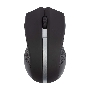 Мышь беспроводная HIPER HOMW-072 черный/серебристый, 1000 dpi, радиоканал, USB, кнопки - 3