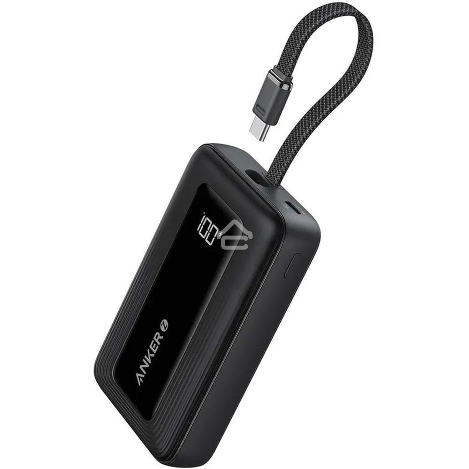 Портативный аккумулятор Anker Power Bank 20K, 30W, Built-In USB-C Cable черный