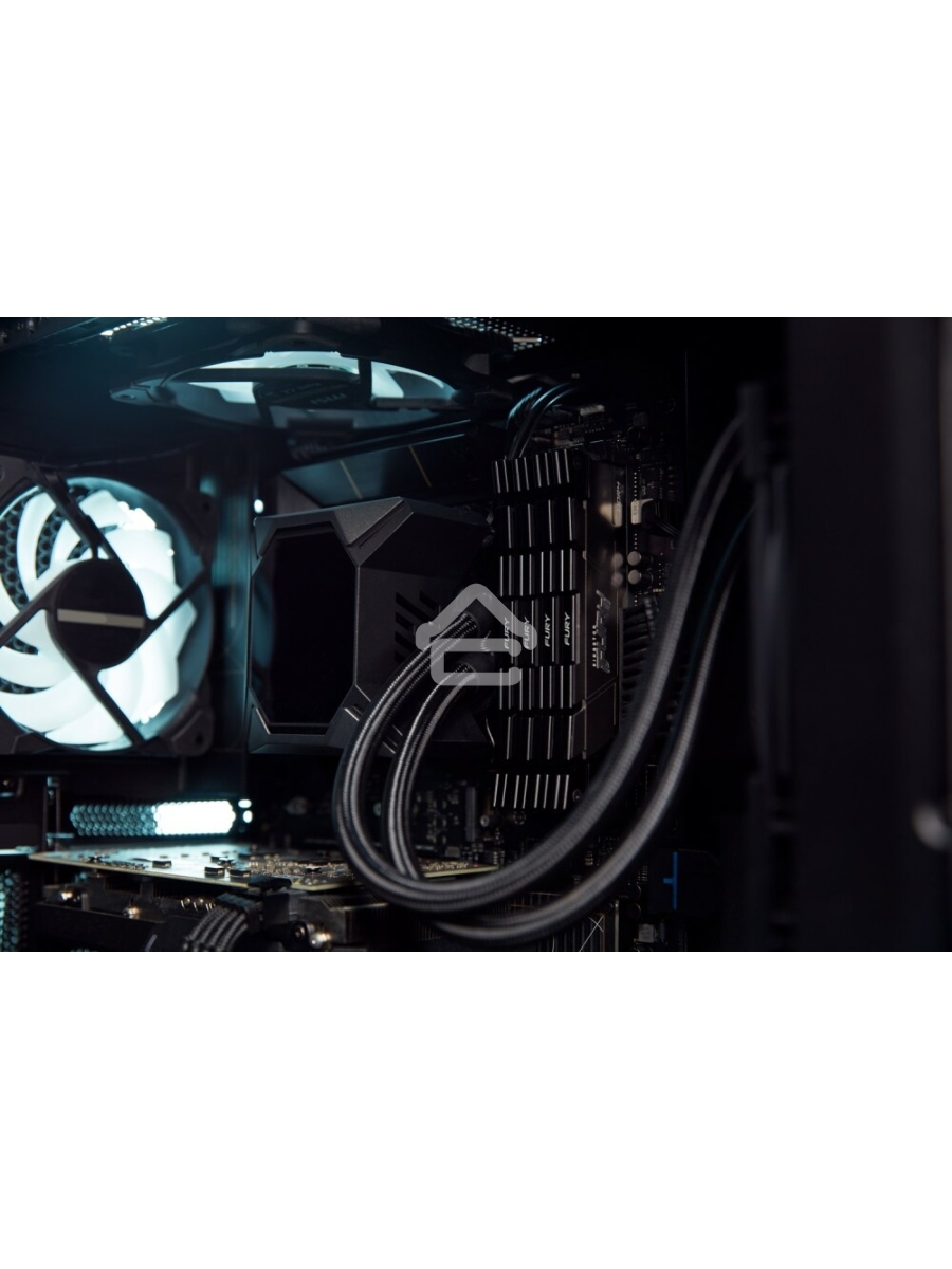 Оперативная память Kingston Fury Renegade, DDR4, 32GB (2x16GB), 3200MHz, CL16, DIMM, с радиаторами, серый/черный
