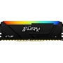 Оперативная память Kingston Fury Beast, DDR4, 8GB (1x8GB), 3200MHz, CL16, DIMM, с радиатором, RGB, чёрный
