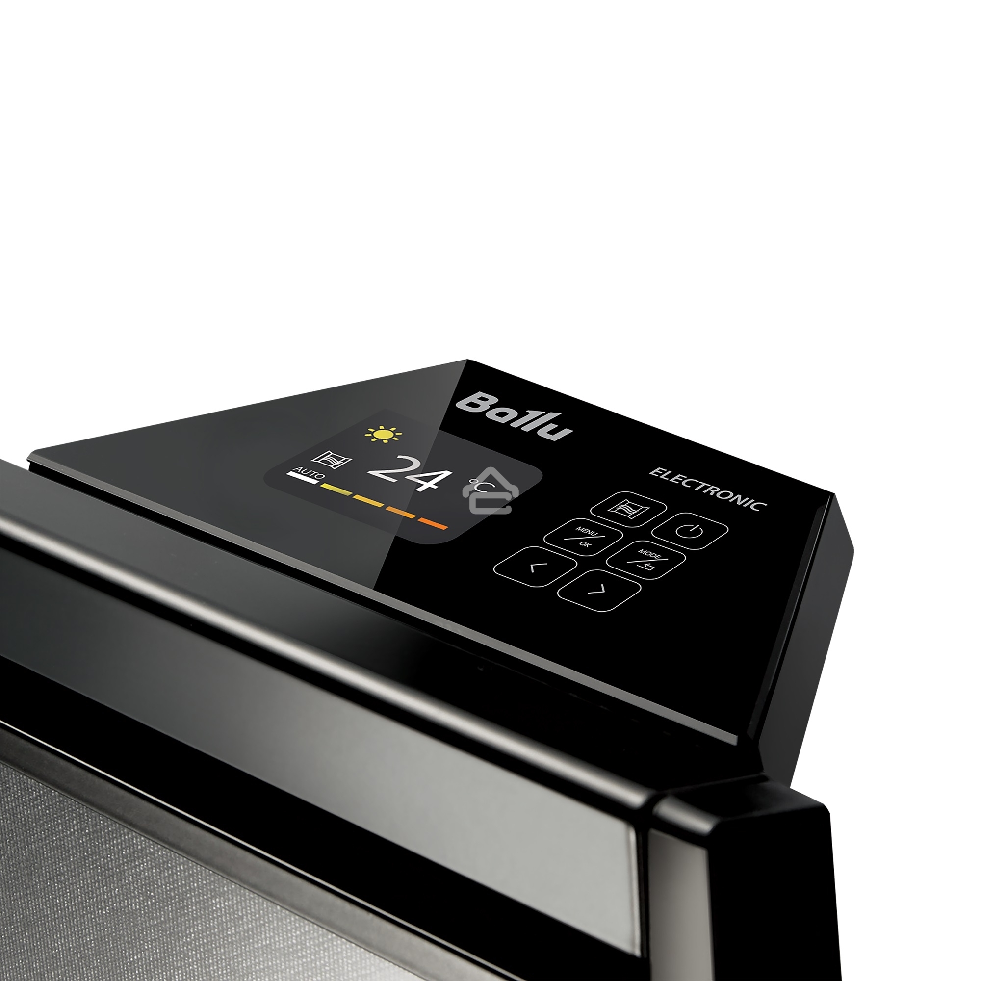 Конвективно-инфракрасный обогреватель Ballu Plaza Solar BIHP/S-1300 черный, 1300 Вт, 15 м2, термостат, дисплей