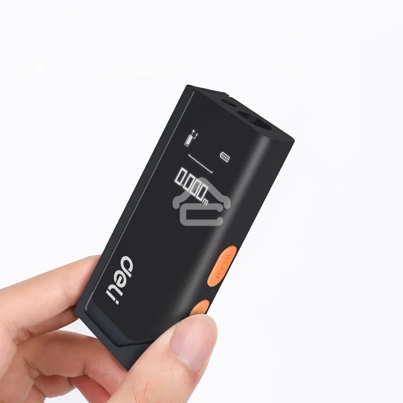 Лазерный дальномер Deli DL331140 Home Series черный диапазон измерений 0,05~40м, точность измерения ±3мм, 370 мА·ч, OLED дисплей, Type-C, вес 48 грамм, эксклюзивный дизайн