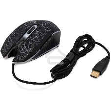 Мышь проводная Oklick 896G черный, 12800 dpi, USB, кнопки - 5