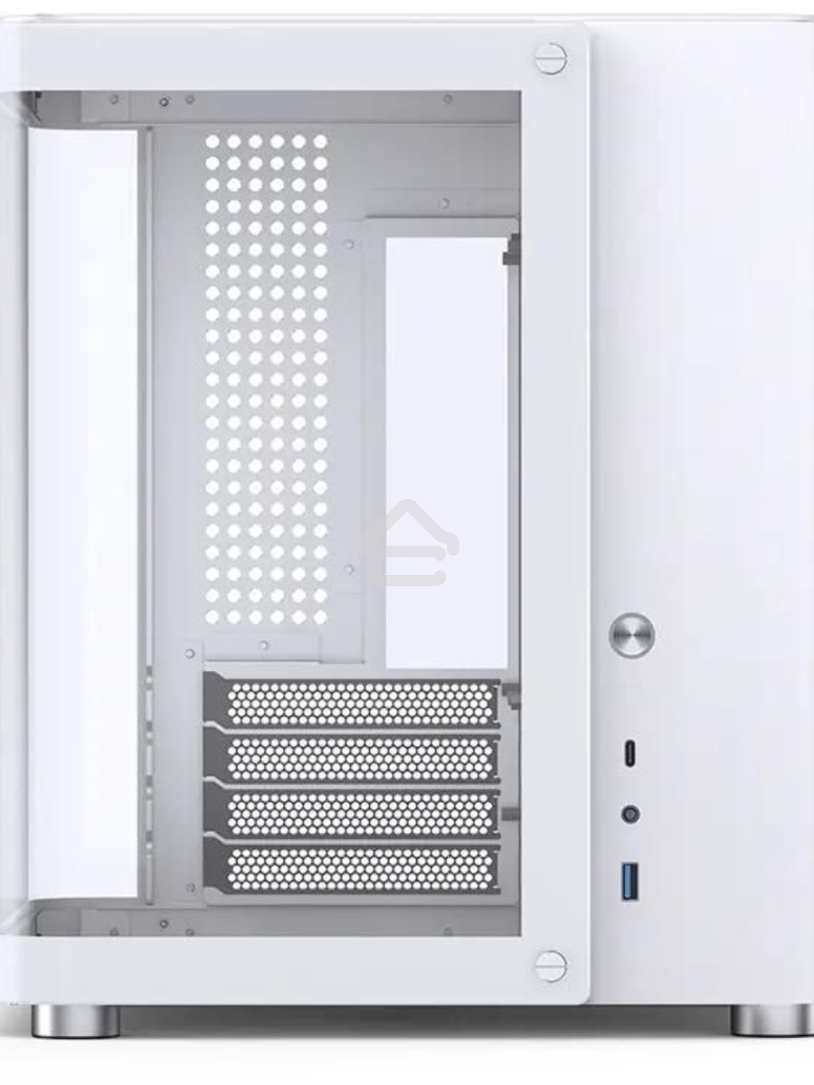 Корпус без блока питания JONSBO TK-1, Mini-Tower, TG, no fan, 1xUSB-A 3.2 + 1xUSB-C 3.2, mATX, mITX White