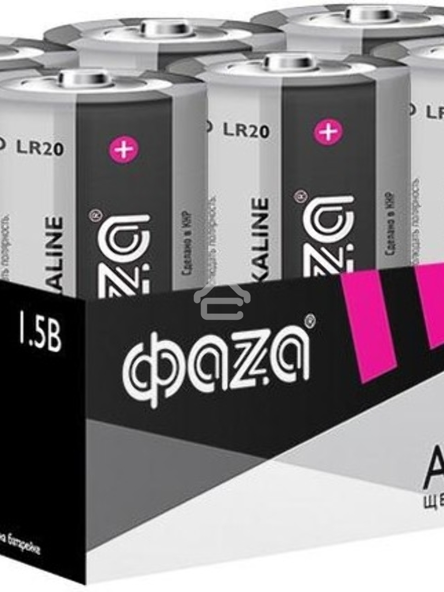 Элемент питания алкалиновый D/LR20 1.5В Alkaline Pack-6 (уп.6шт) ФАZА 5030633