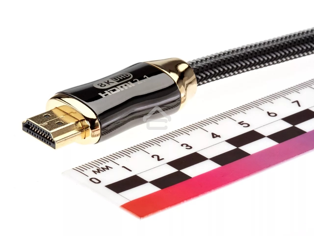 Кабель HDMI 19M/M,ver. 2.1, 8K@60 Hz 2m метал разъемы, нейлоновая оплетка Telecom <TCG300-2M>