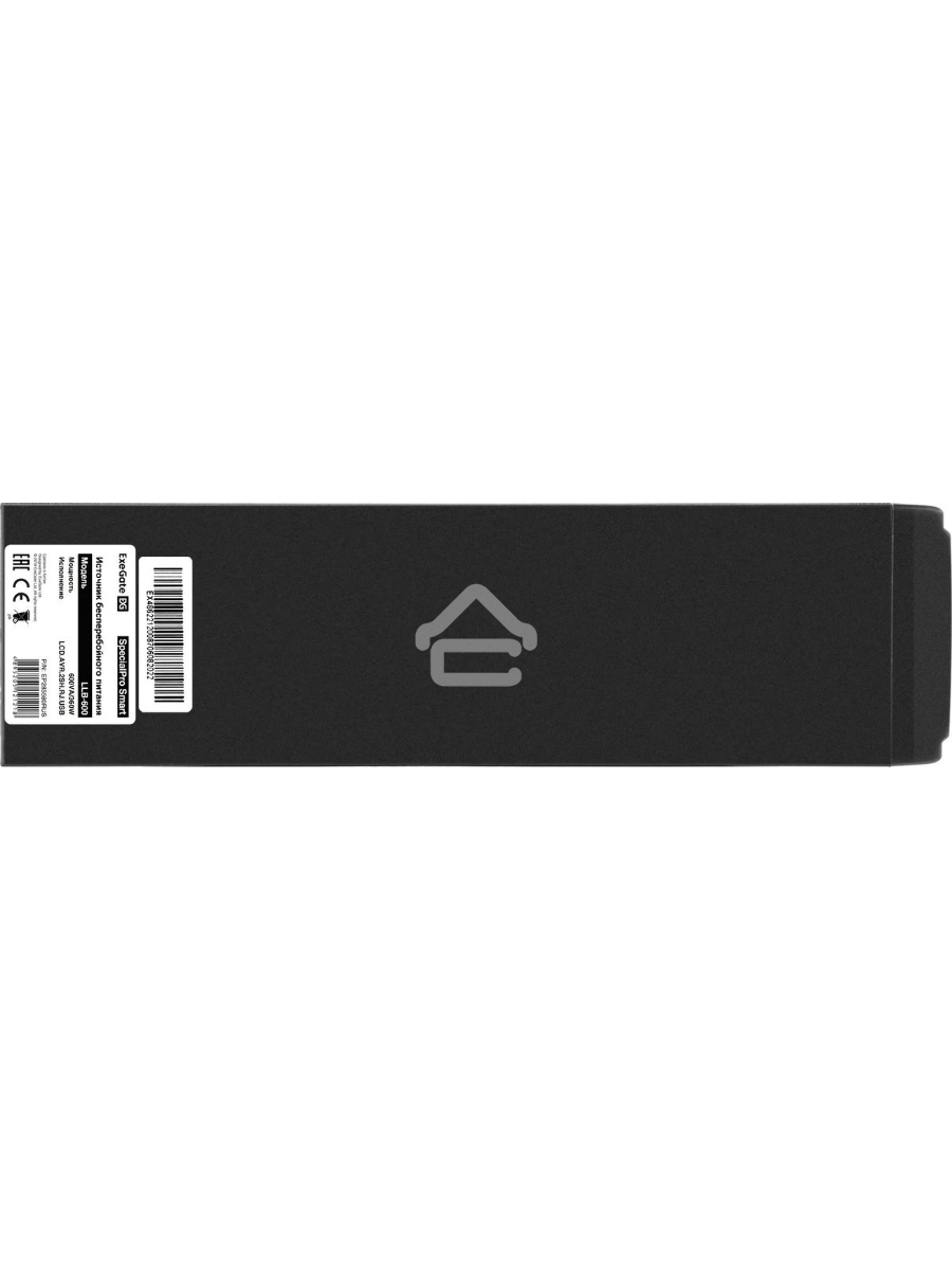 Источник бесперебойного питания ExeGate EP285580RUS SpecialPro Smart LLB-600.LCD.AVR.EURO.RJ.USB<600VA/360W, LCD, AVR, 2 евророзетки, RJ45/11, USB, Black>