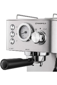 Кофеварка рожковая Maunfeld MF-721S PRO нержавеющая сталь, исп. кофе - молотый/чалды, 1.5 л, 1140 Вт, 15 Бар.