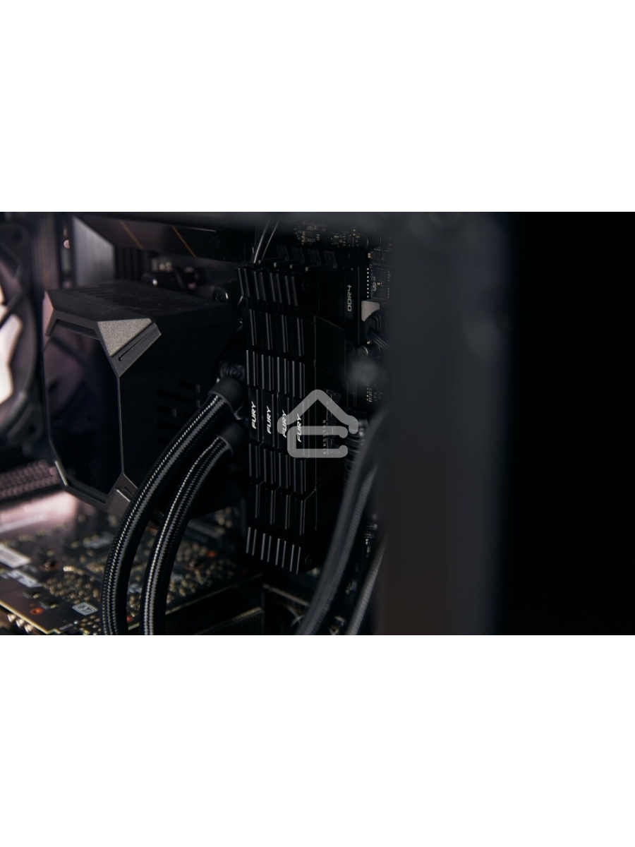 Оперативная память Kingston Fury Renegade, DDR4, 32GB (2x16GB), 3200MHz, CL16, DIMM, с радиаторами, серый/черный