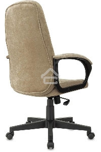 Кресло руководителя Бюрократ CH 002 Fabric Light-21 песочный,  крестов. пластик