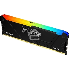 Оперативная память Kingston Fury Beast, DDR4, 8GB (1x8GB), 3200MHz, CL16, DIMM, с радиатором, RGB, черный