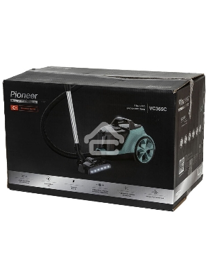 Пылесос Pioneer VC365C черный/зеленый, 360/2100 Вт, уборка сухая, пылесборник контейнер 3.1 л