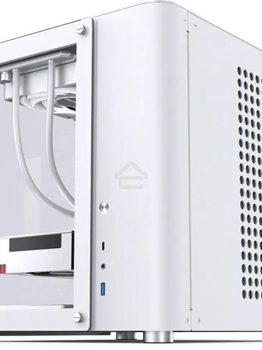 Корпус без блока питания JONSBO TK-1, Mini-Tower, TG, no fan, 1xUSB-A 3.2 + 1xUSB-C 3.2, mATX, mITX White