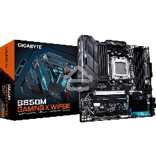 Материнская плата Gigabyte B850M GAMING X WIFI6E/WF6E, Socket AM5, AMD B850, 4xDDR5, 4xSATA, 2xM.2, 1xPCI-E 5.0 x16, 1xPCI-E 3.0 x4, 1xHDMI, 2xDP, 1x 2.5Gb LAN, 1xUSB-C 3.2 Gen 2, 1xUSB-A 3.2 Gen 2, 2xUSB-A 3.2 Gen 1, 4xUSB-A 2.0, 3x3.5 мм, 7.1, Micro-ATX