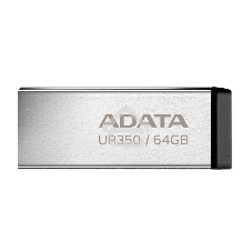 Флешка USB ADATA UR350 (UR350-128G-RSR/BK), 128Gb, USB 3.2, R/W 100/15, серебристый /черный