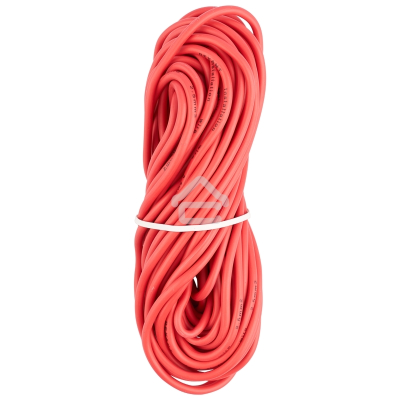 Провод автомобильный ПГВА/ПВАМ Rexant 1х2,50 мм, красный, мини-бухта 10 м