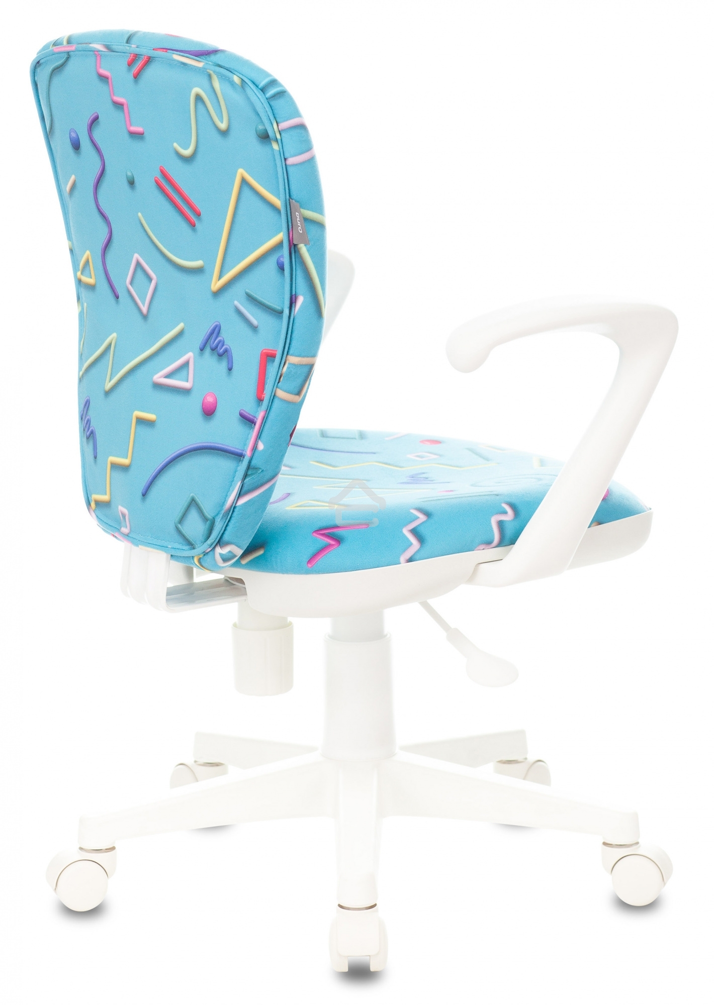 Кресло детское Бюрократ KD-W10AXSN голубой Sticks 06 крестовина пластик пластик белый