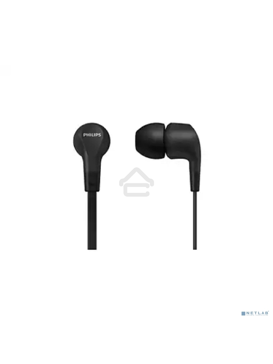 Гарнитура вкладыши Philips TAE1105BK/00 1.2м черный проводные в ушной раковине