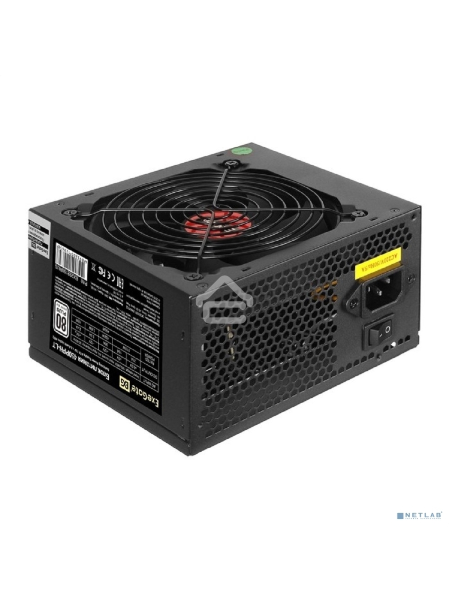 Блок питания ExeGate 450PPH-LT-OEM (EX292150RUS-OEM), 450Вт, 80 PLUS, 120мм, черный