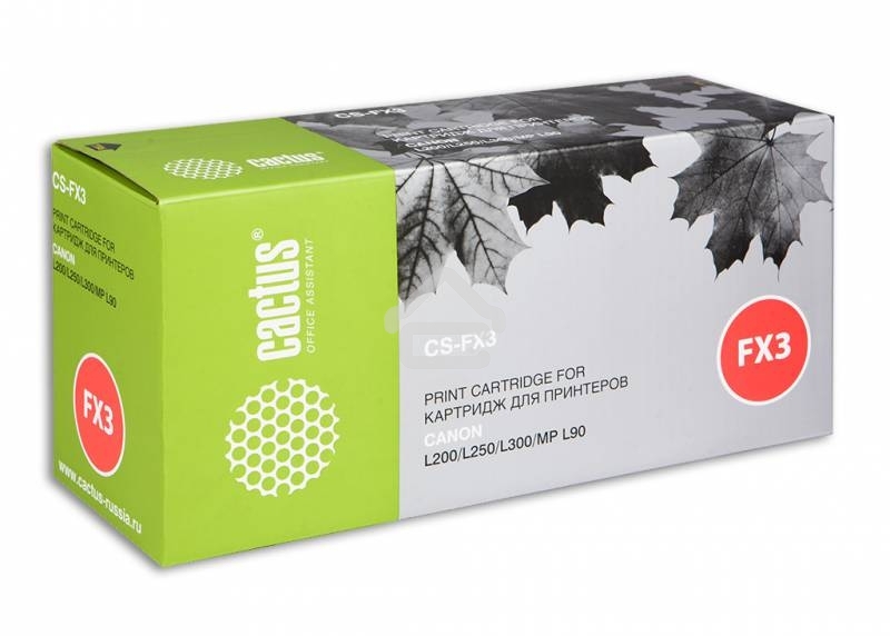 Картридж лазерный Cactus CS-FX3 черный (2700 стр.) для Canon L200/L250/L300/MP L90