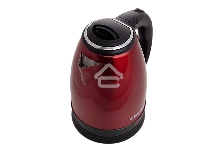 Чайник Centek CT-1068 RED (красный) металл 2л, 2000W, хромированная вставка на крышке