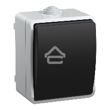 Выключатель 1-кл. ОП ФОРС 10А 250В IP54 ВС20-1-0-ФСр ИЭК EVS10-K03-10-54-DC