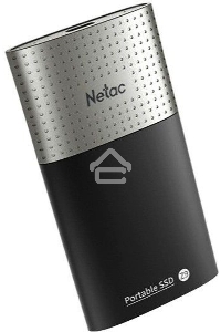 Накопитель SSD External Netac 2.0Tb Z9 <NT01Z9-002T-32BK> (USB3.2, up to 550/480MBs, 90х47.5х11.5mm, Aluminium+Plastic)