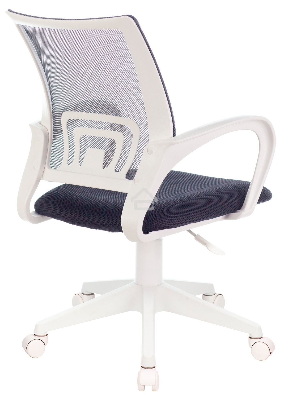 Кресло компьютерное Бюрократ CH-W695NLT TW-04 TW-12 темно-серый, сетка/ткань, крестовина пластик, пластик белый