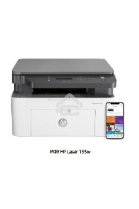 МФУ лазерный HP Laser 135w (4ZB83A), A4, ч/б, печ. до 20 стр/мин., скан. до 20 стр/мин., 1200 x 1200 dpi (печать)  600x600dpi (скан.), USB, Wi-Fi, Air Print, Mopria