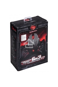 Мышь проводная A4Tech Bloody V7 черный, 3200 dpi, USB Type-A, кнопки - 8