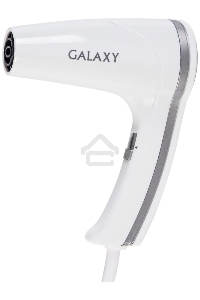 Фен для волос с настенным креплением Galaxy Line GL 4350, белый, 1400 Вт, 2 скорости потока воздуха, функция «холодный воздух», защитная сетка, настенное крепление