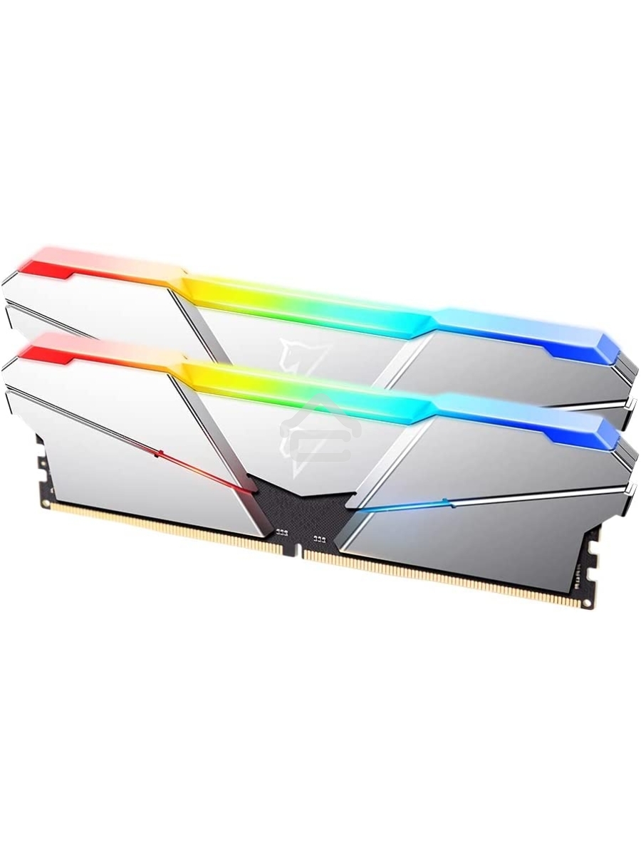 Оперативная память NETAC Shadow, DDR5, 32GB (2x16 GB), 4800 MHz, CL40, DIMM, радиатор, RGB, серебристый