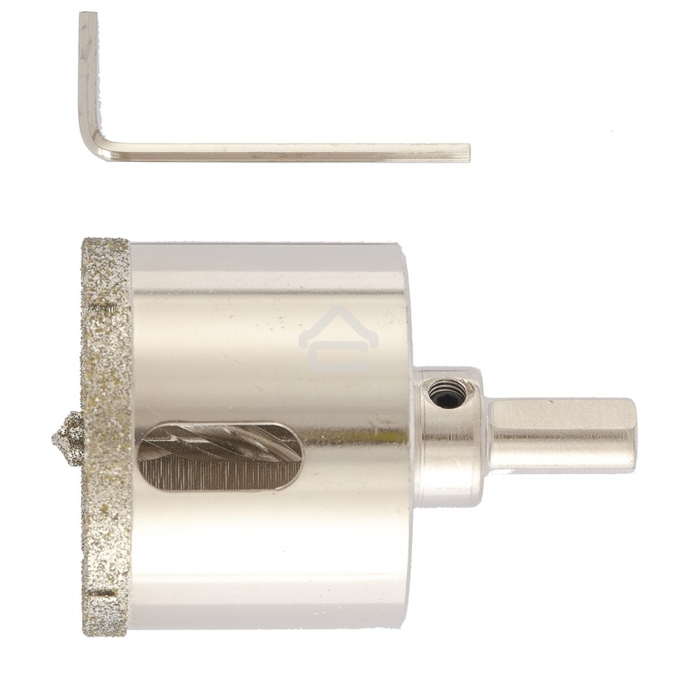 Сверло алмазное Matrix по керамограниту, 50x67 мм, 3-гранный хвостовик