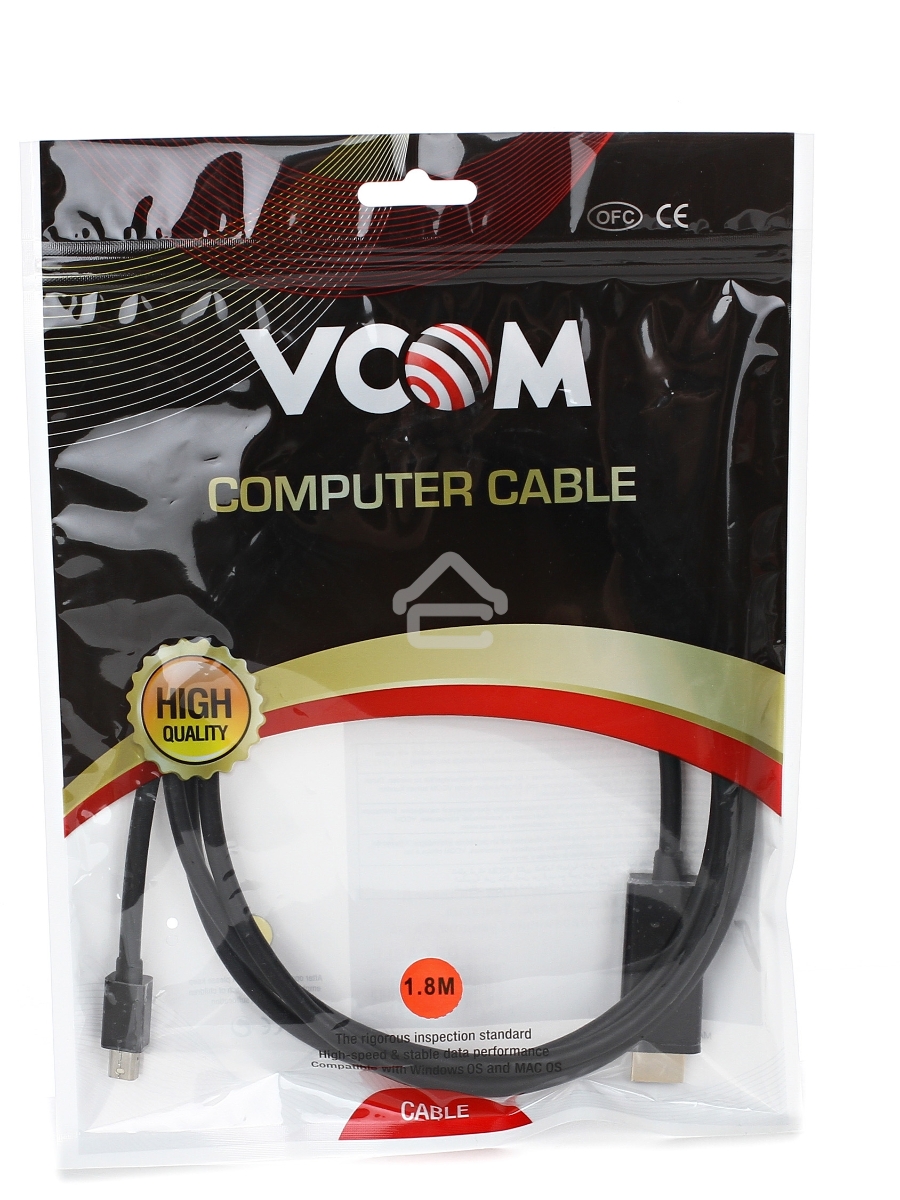 Кабель-переходник Mini DP M to HDMI M 1.8m VCOM (CG695)
