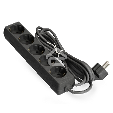 Удлинитель ExeGate EX285822RUS ECE-5-3B (5 евророзетки с заземлением, 3 м, черный)