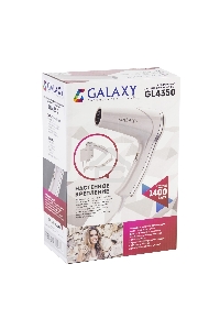 Фен для волос с настенным креплением Galaxy Line GL 4350, белый, 1400 Вт, 2 скорости потока воздуха, функция «холодный воздух», защитная сетка, настенное крепление