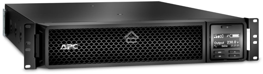 Источник бесперебойного питания APC Smart-UPS SRT, 1000VA/1000W, On-Line, Extended-run, Black, Rack 2U (Tower convertible), черный Pre-Inst. Web/SNMP