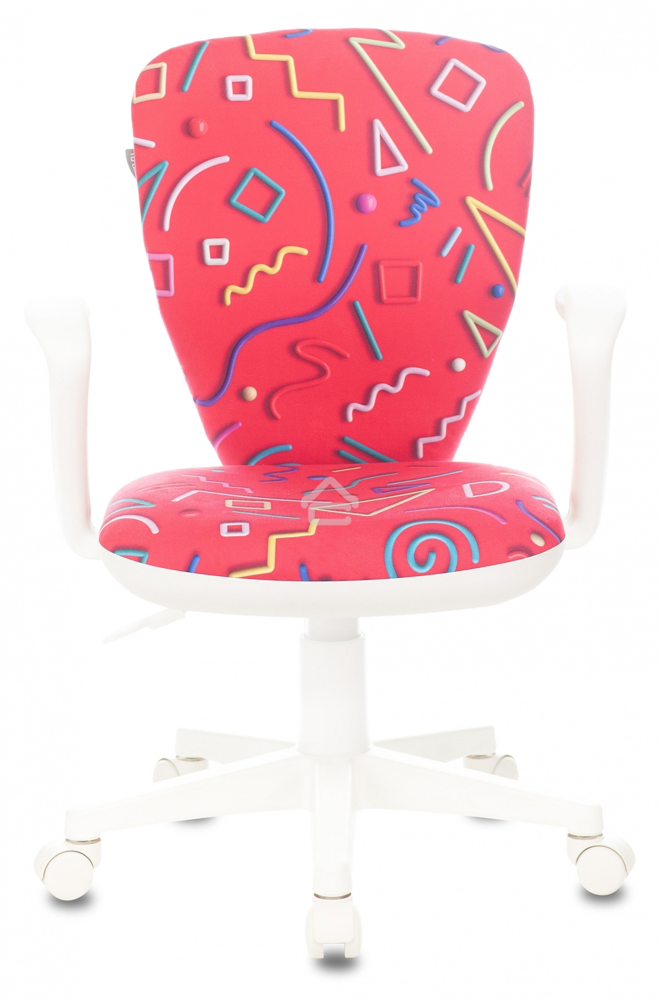 Кресло детское Бюрократ KD-W10AXSN малиновый Sticks 05 крестовина пластик пластик белый