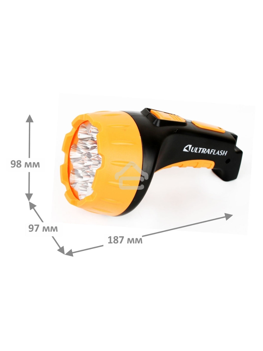 Фонарь ULTRAFLASH LED381515 LED 2 режима черн/желт аккумуляторный