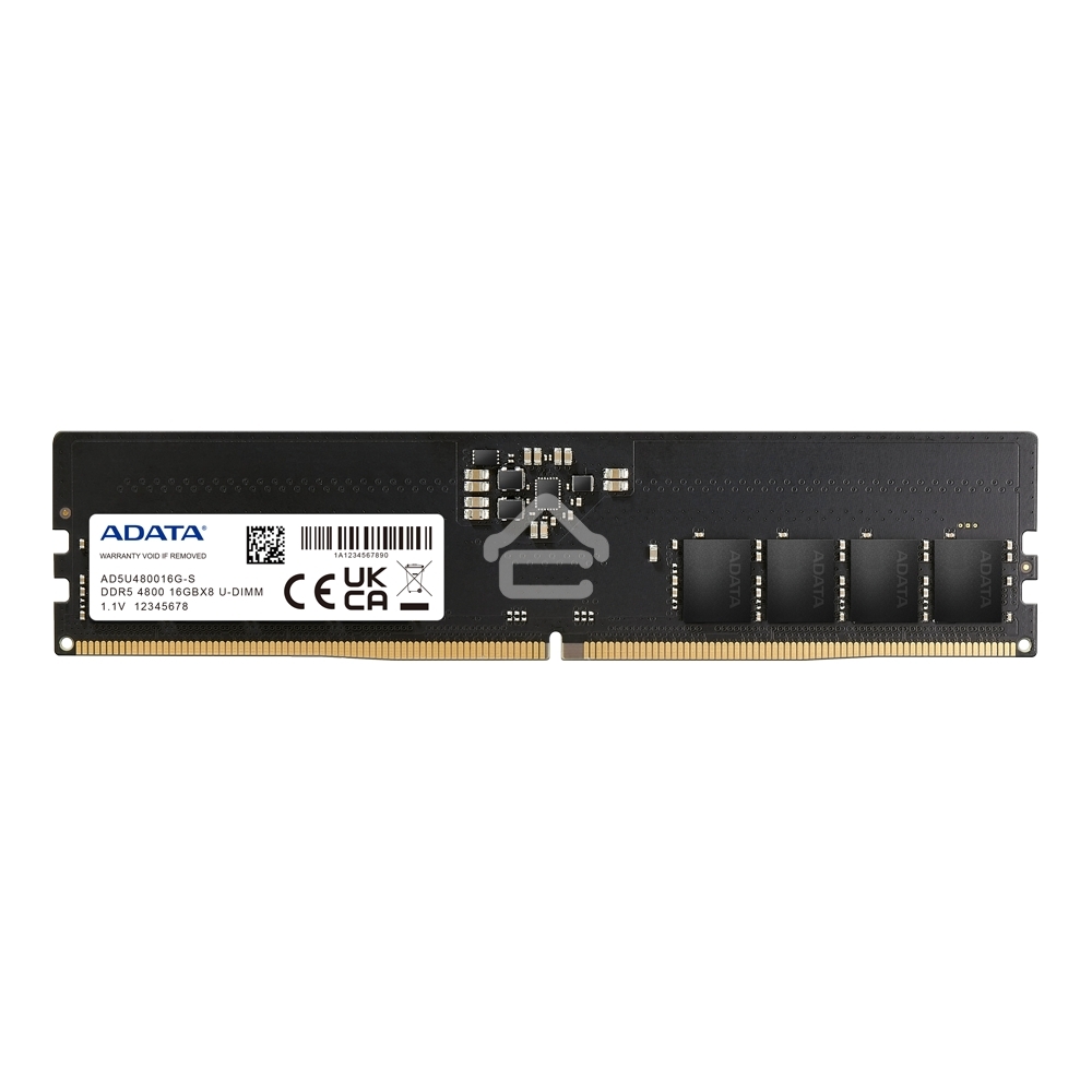 Оперативная память ADATA, DDR5, 16Gb (1x16Gb), 4800MHz, CL40, UDIMM