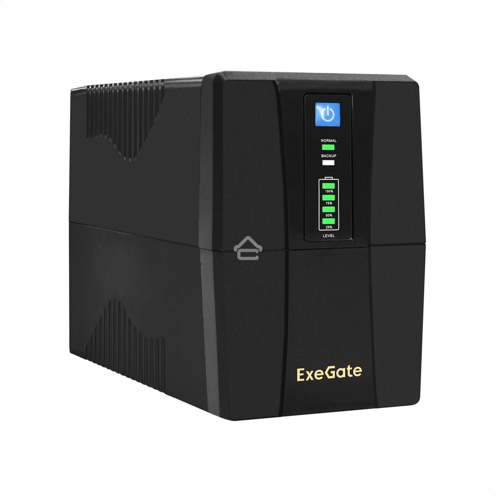 Источник бесперебойного питания ExeGate Power Back BNB-1000.LED.AVR.2SH <1000VA/550W, LED, AVR, 2*Schuko, Black>