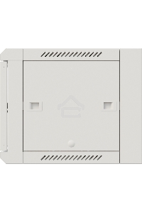 Шкаф коммутационный NTSS Премиум (NTSS-W6U6060GS-2) настенный 6U 600x600мм пер.дв.стекл 60кг серый IP20 сталь