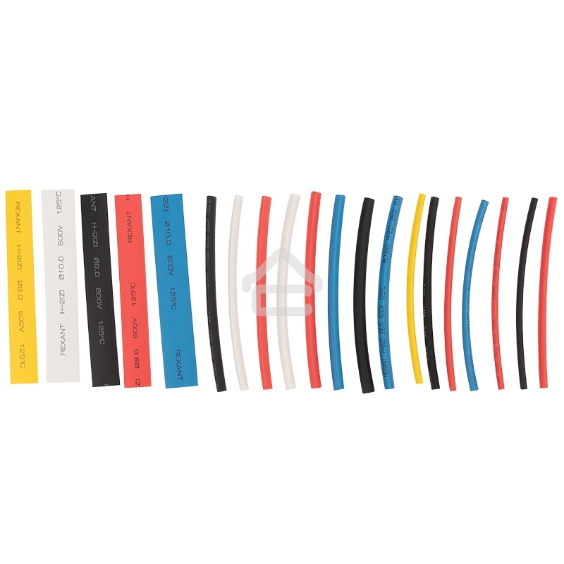 Термоусаживаемые трубки Rexant AUTO PLUS 2:1 (Набор 19 шт.)