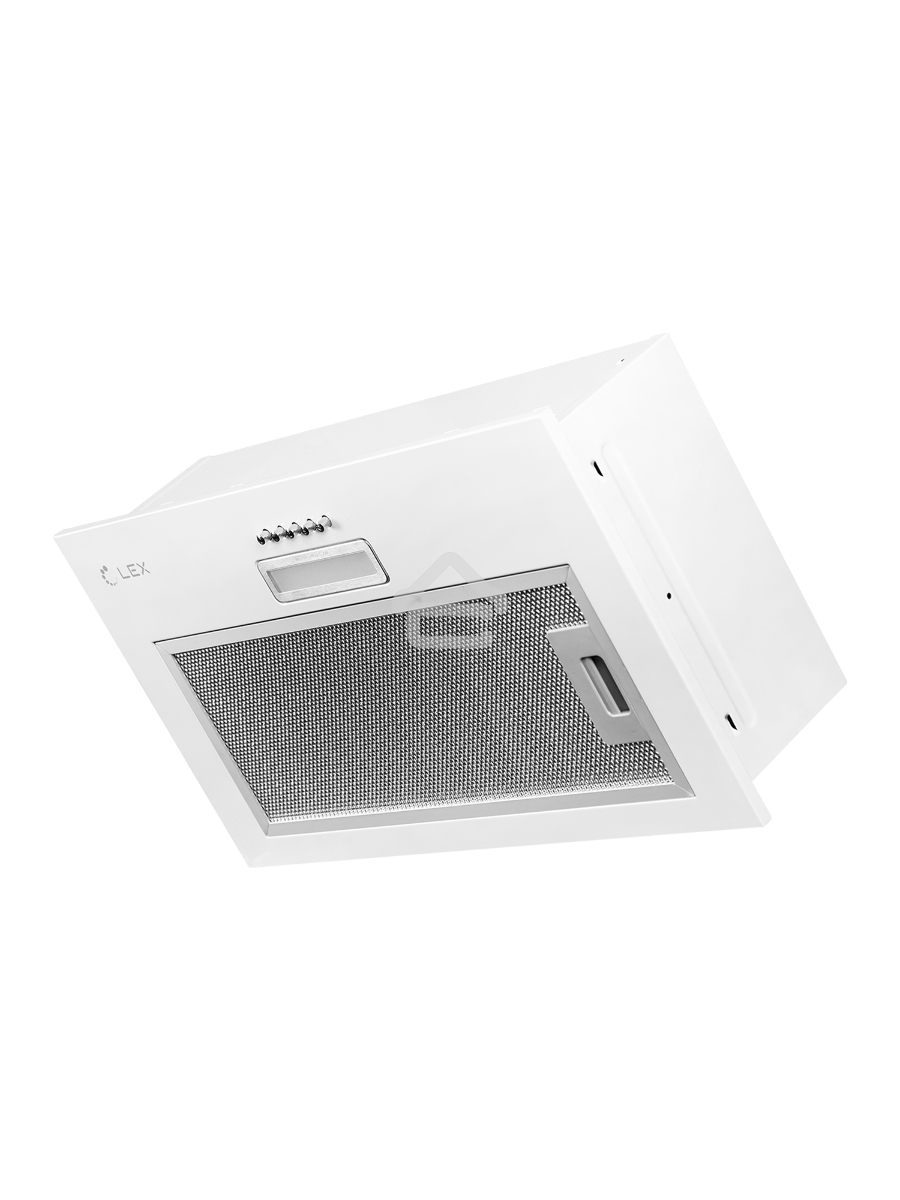 Вытяжка встраиваемая LEX GS Bloc LIGHT 600 белый управление: кнопочное (1 мотор)