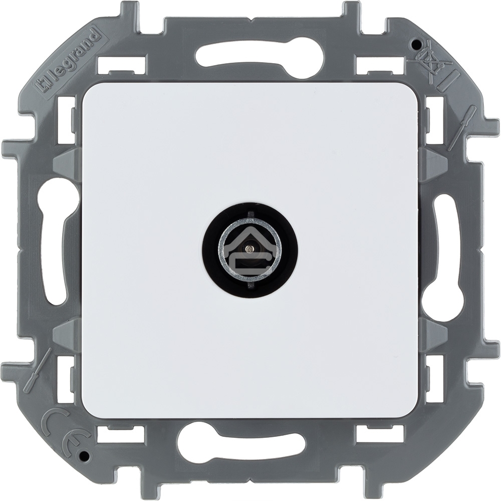 Розетка телевизионная проходная 14 дБ 5-862 мГц белый